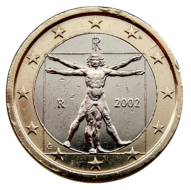Италия 2002 год . 1 евро .